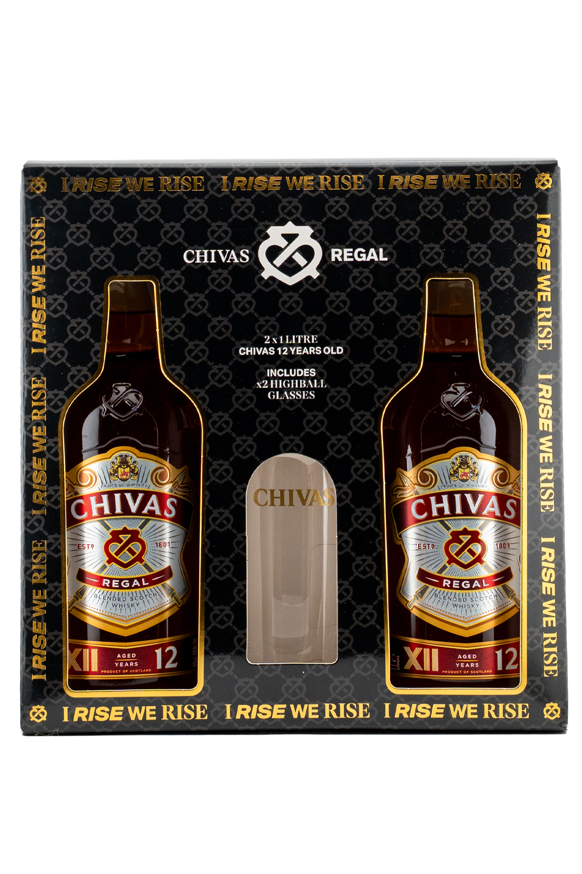 Chivas Regal 12 Year Old Blended Scotch Twin Pack Gift Set