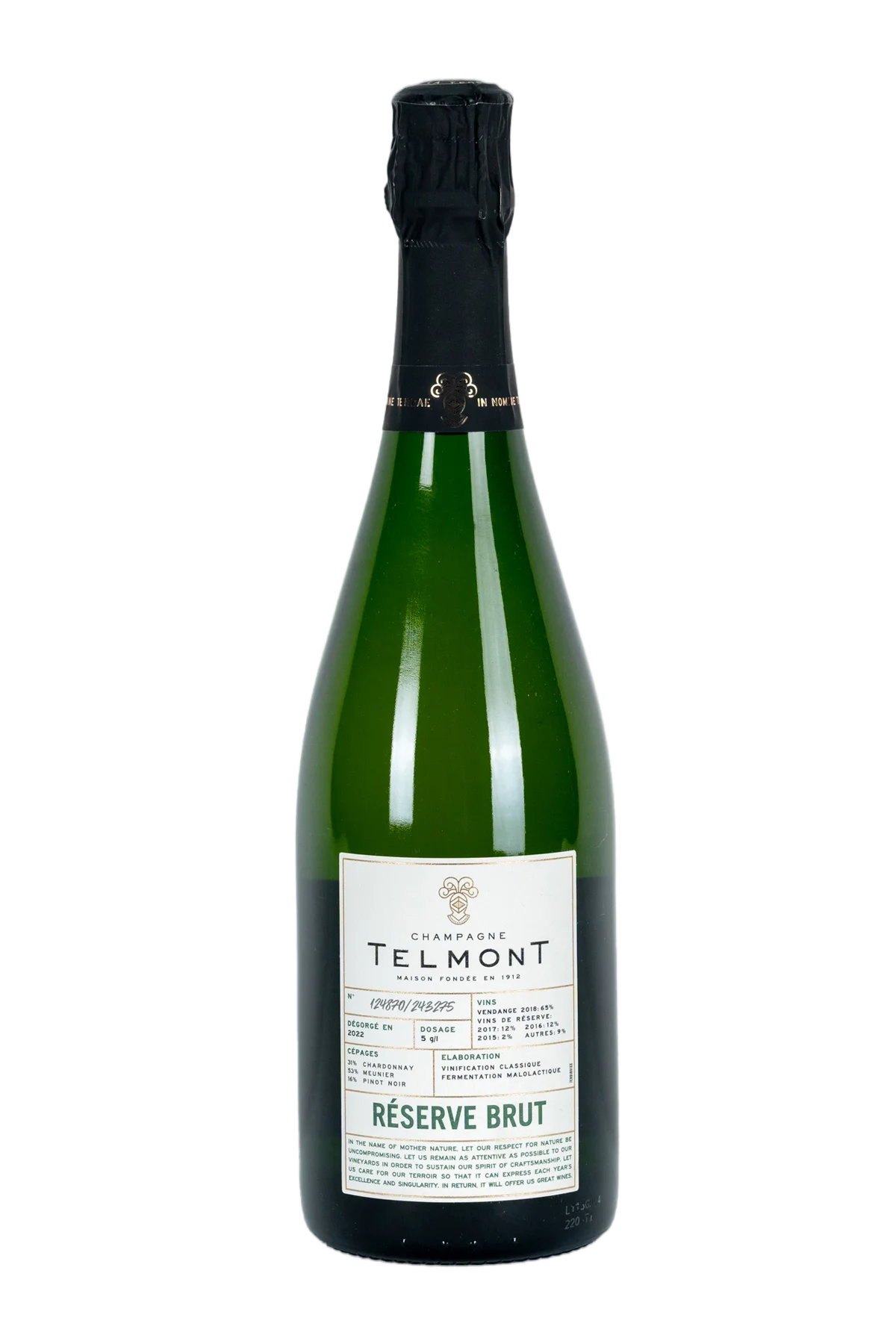 Telmont Champagne Reserve Brut 750 ml by telmont - Compare prices in UAE