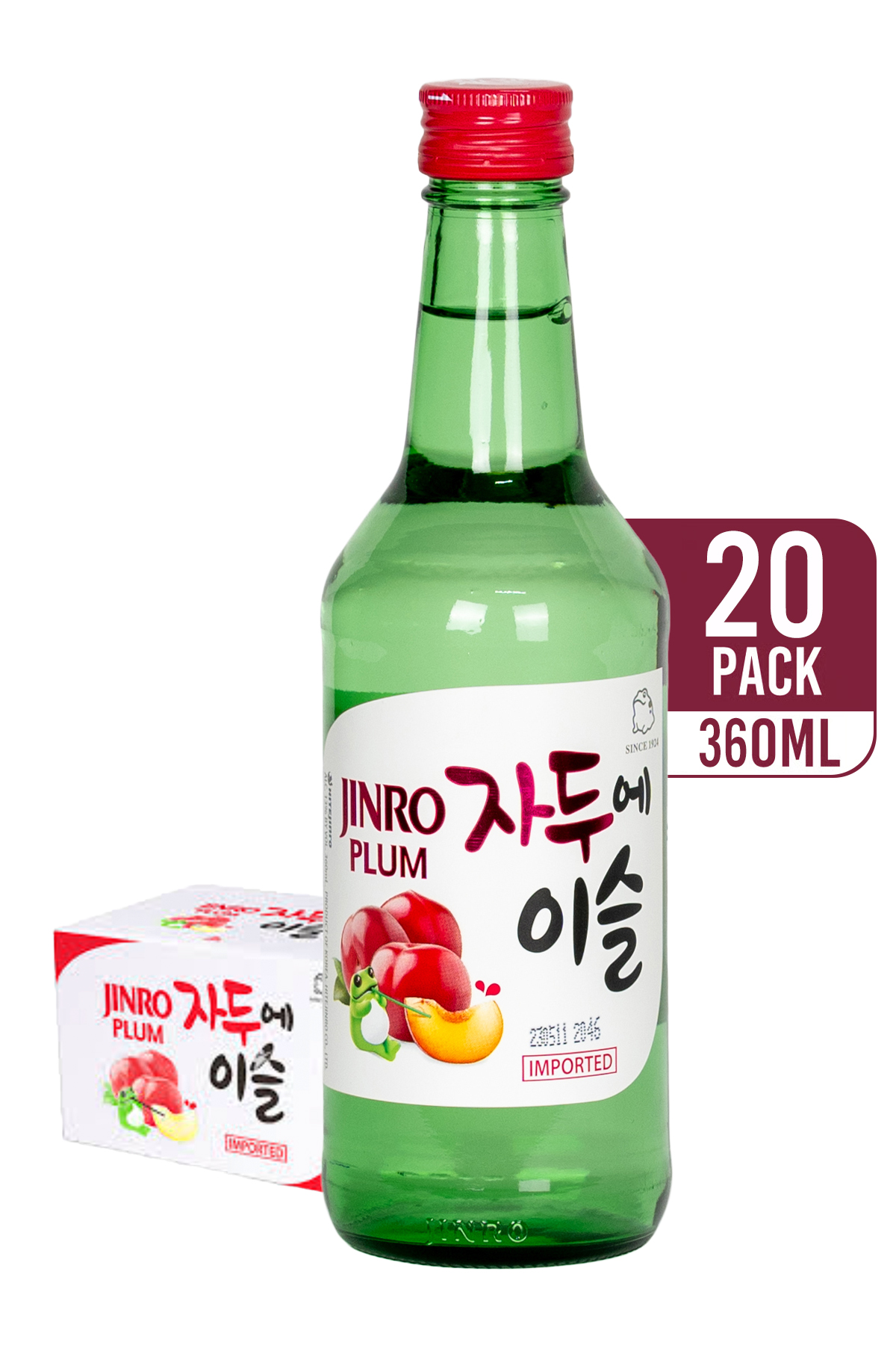 Jinro Plum Soju 20 x 360ML - Compare prices in UAE