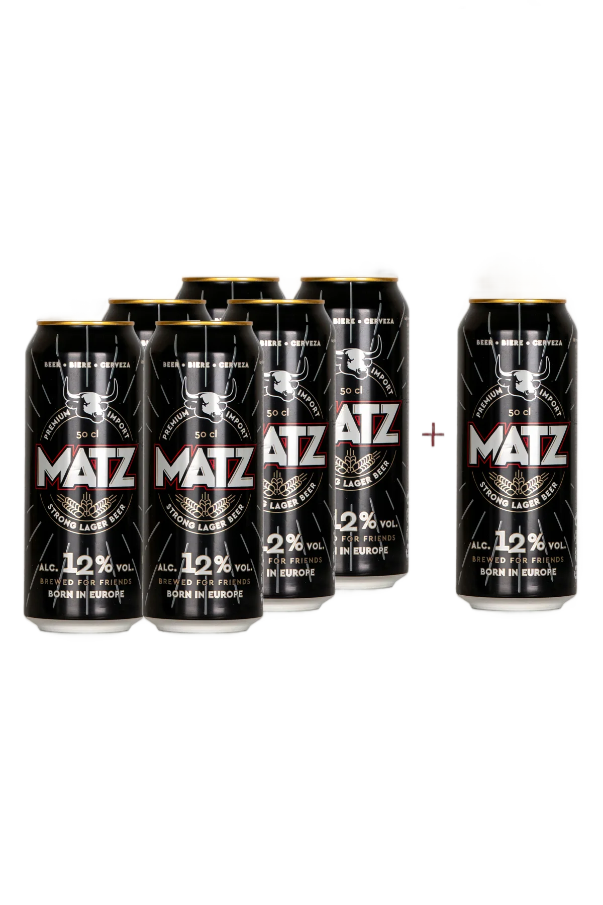 Matz Strong Lager 12 Buy 1 6-pack Get 1 Can Free 6 x 500ml by matz - Compare prices in UAE