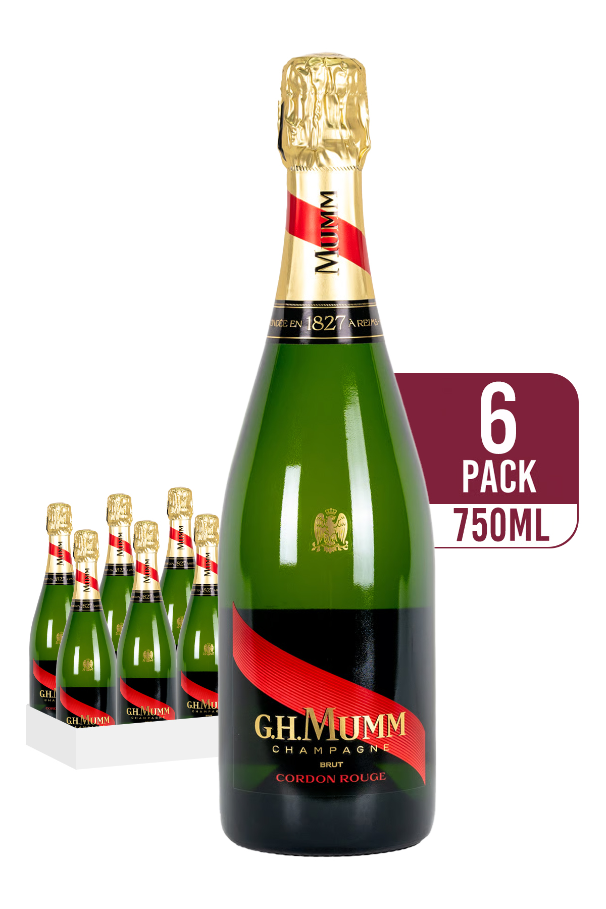 Mumm Champagne Cordon Rouge Brut (6-pack)