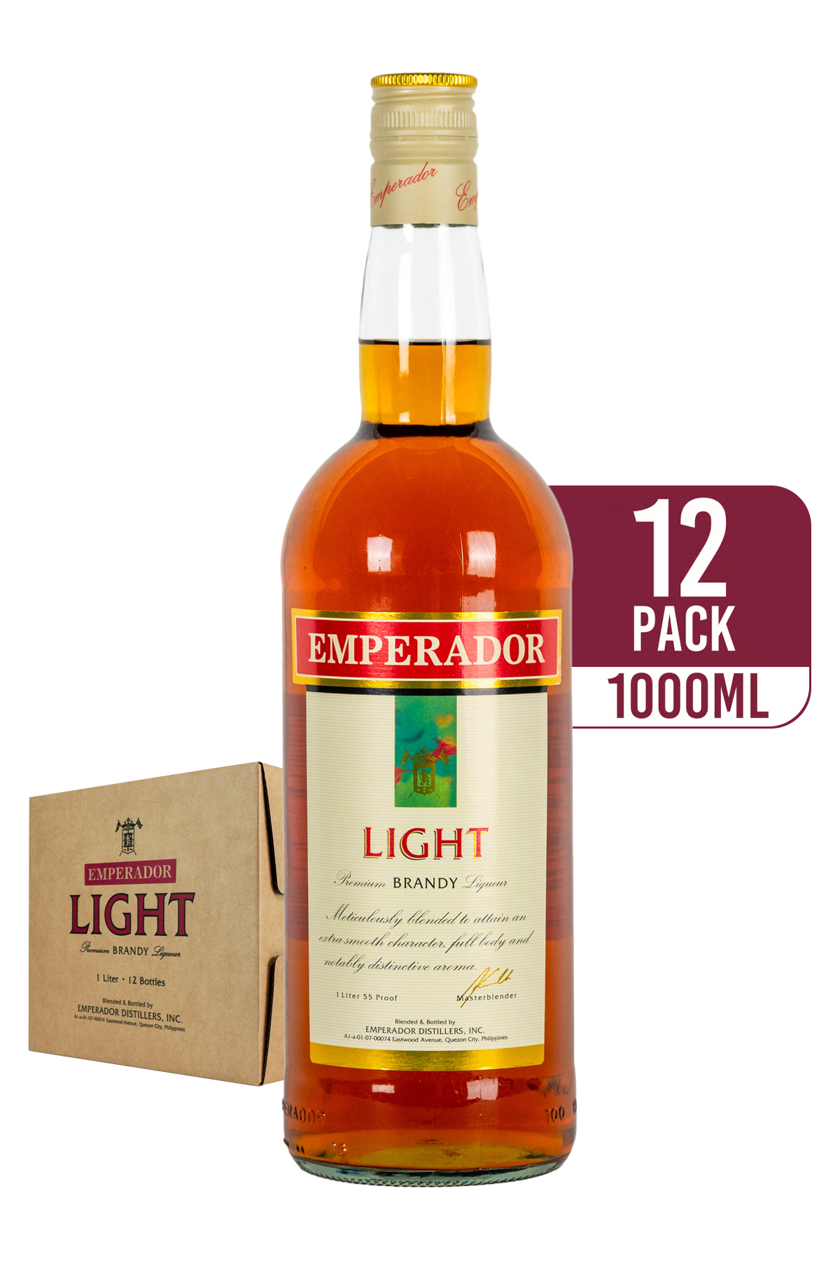 Emperador Light Brandy 12 x 1L by emperador - Compare prices in UAE