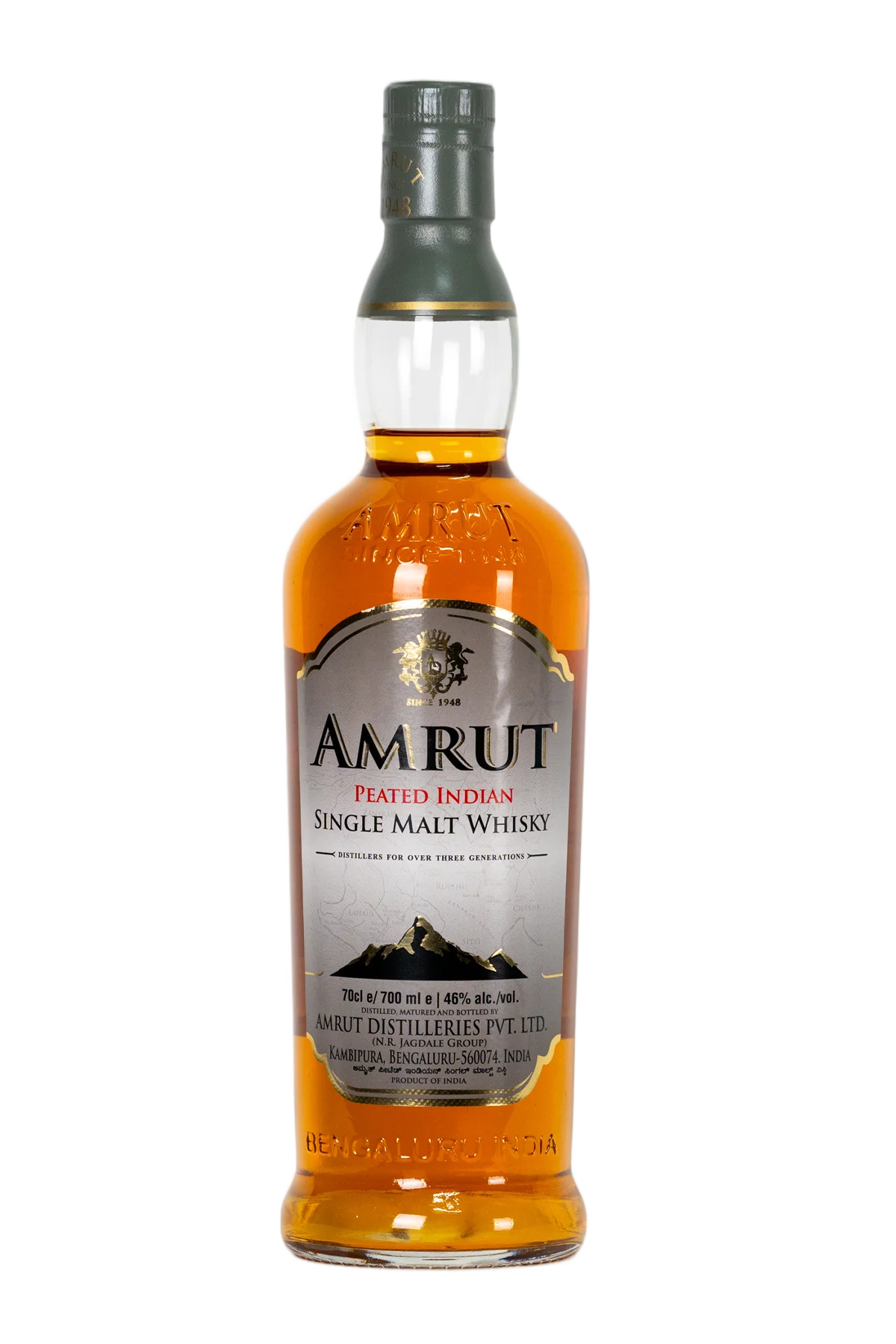 Amrut Peated Indian Single Malt Whisky 700 ml - Compare prices in UAE