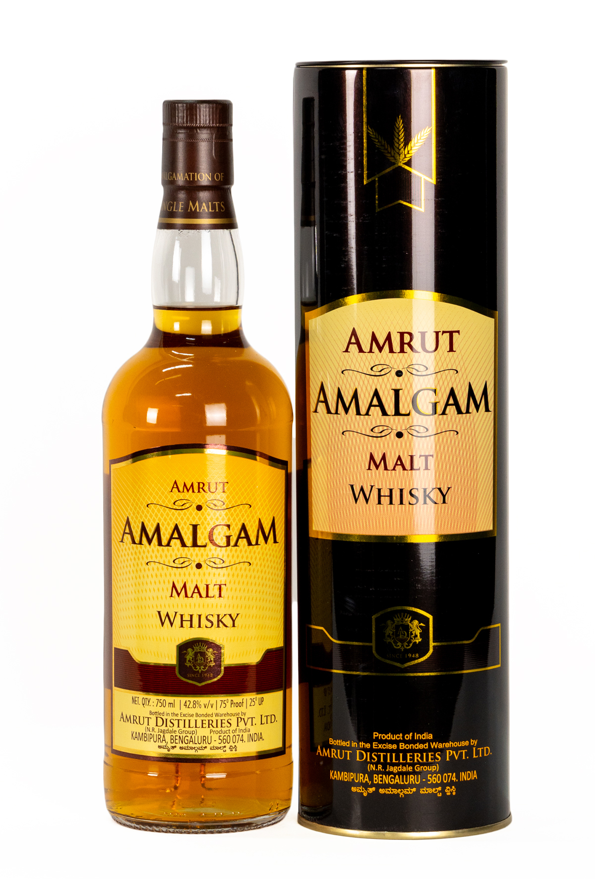 Buy Amrut Amalgam Blended Indian Malt Whisky - CityDrinks