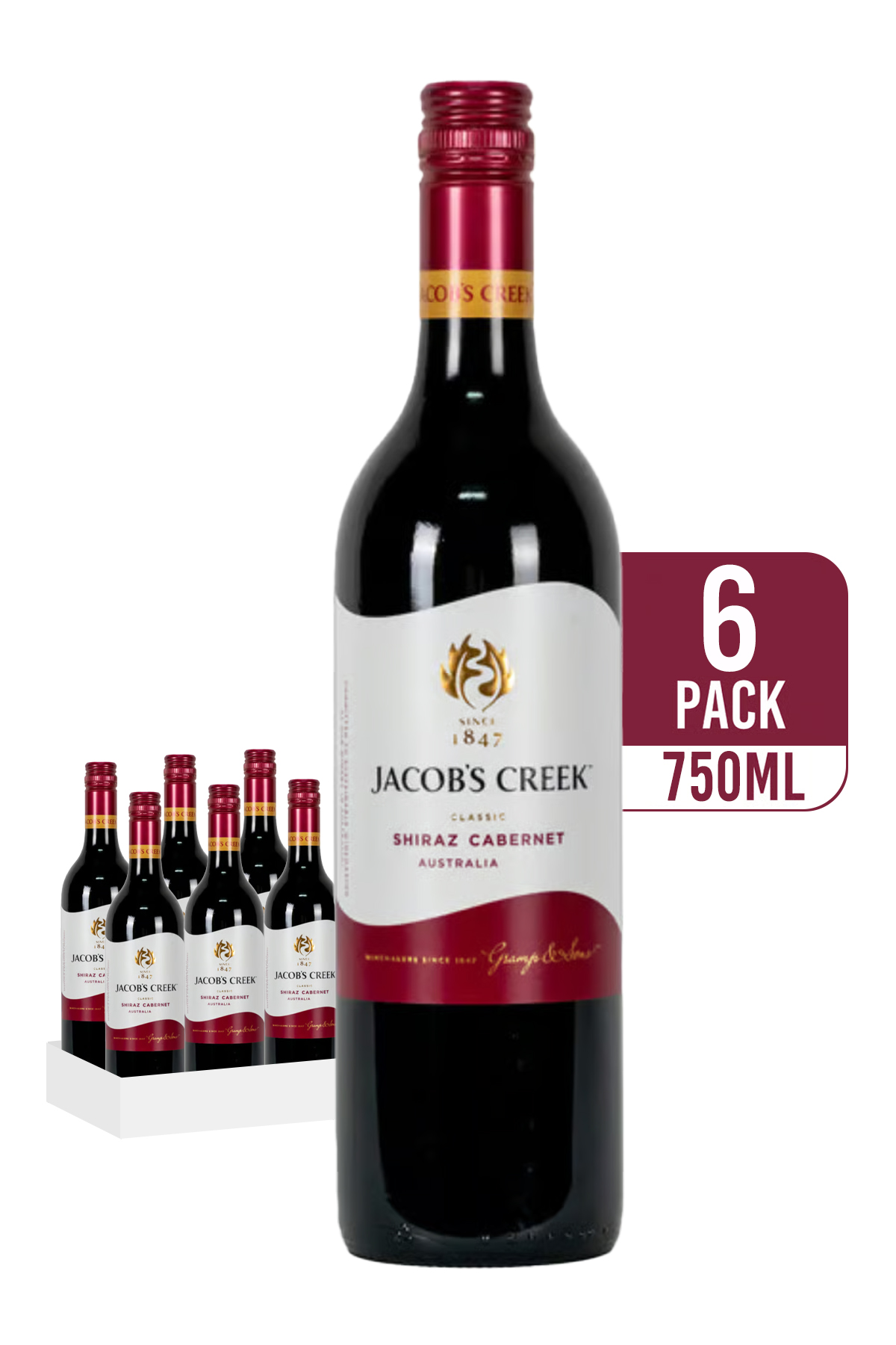 Jacobs Creek Classic Shiraz Cabernet (6-pack)
