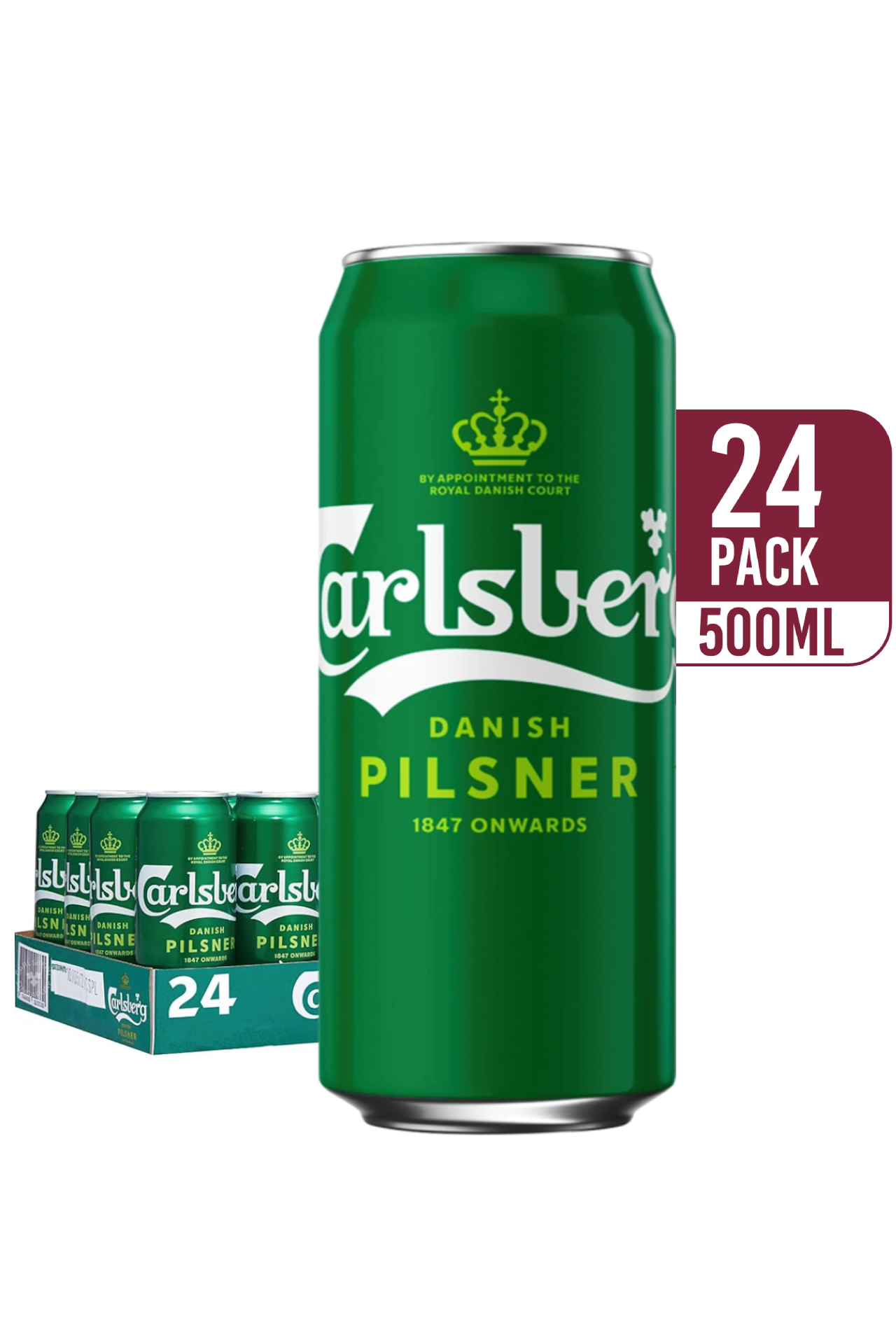 Carlsberg Danish Pilsner (24-pack)