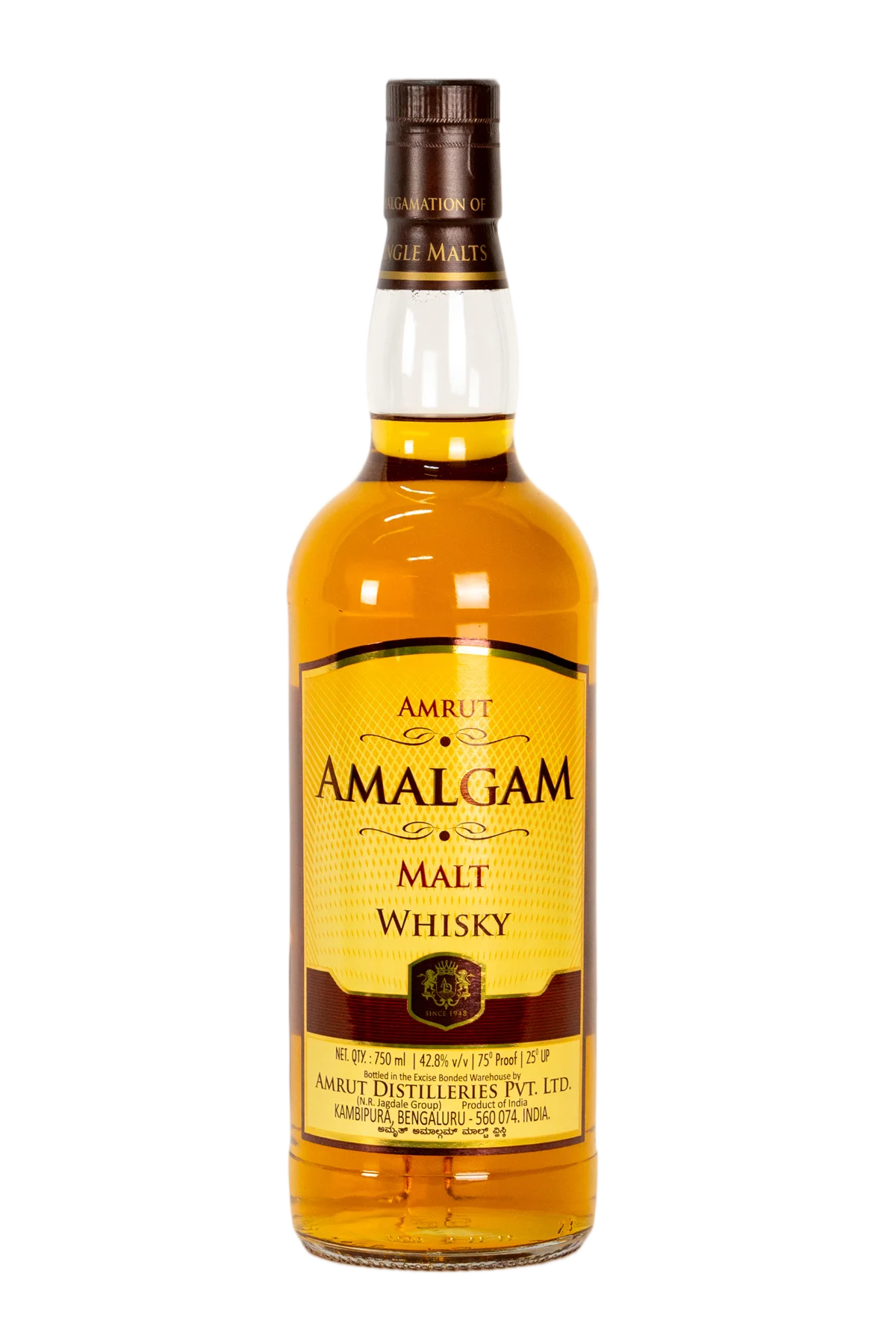Amrut Amalgam Blended Indian Malt Whisky 750 ml - Compare prices in UAE