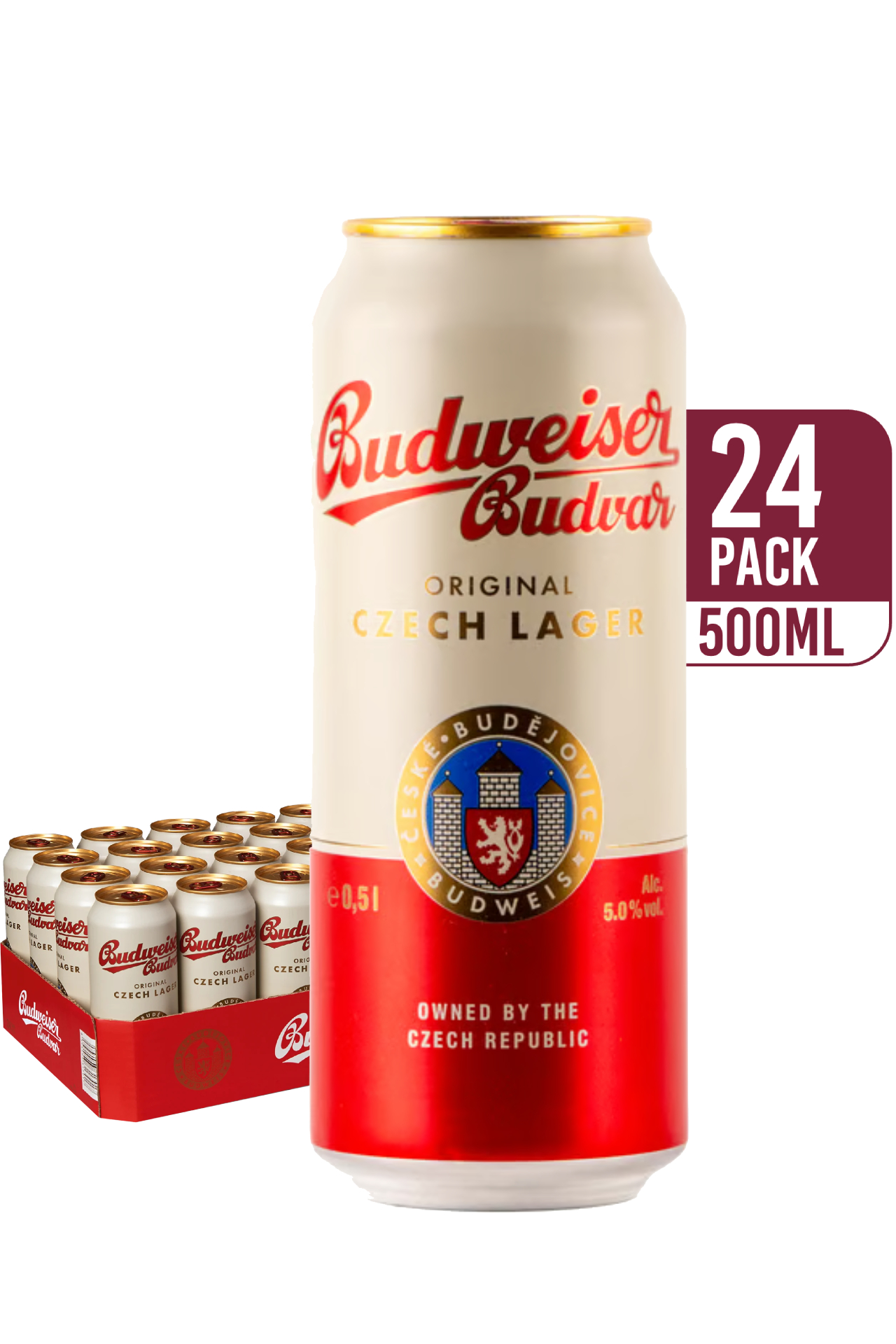 Budvar Czech Lager (24-pack)