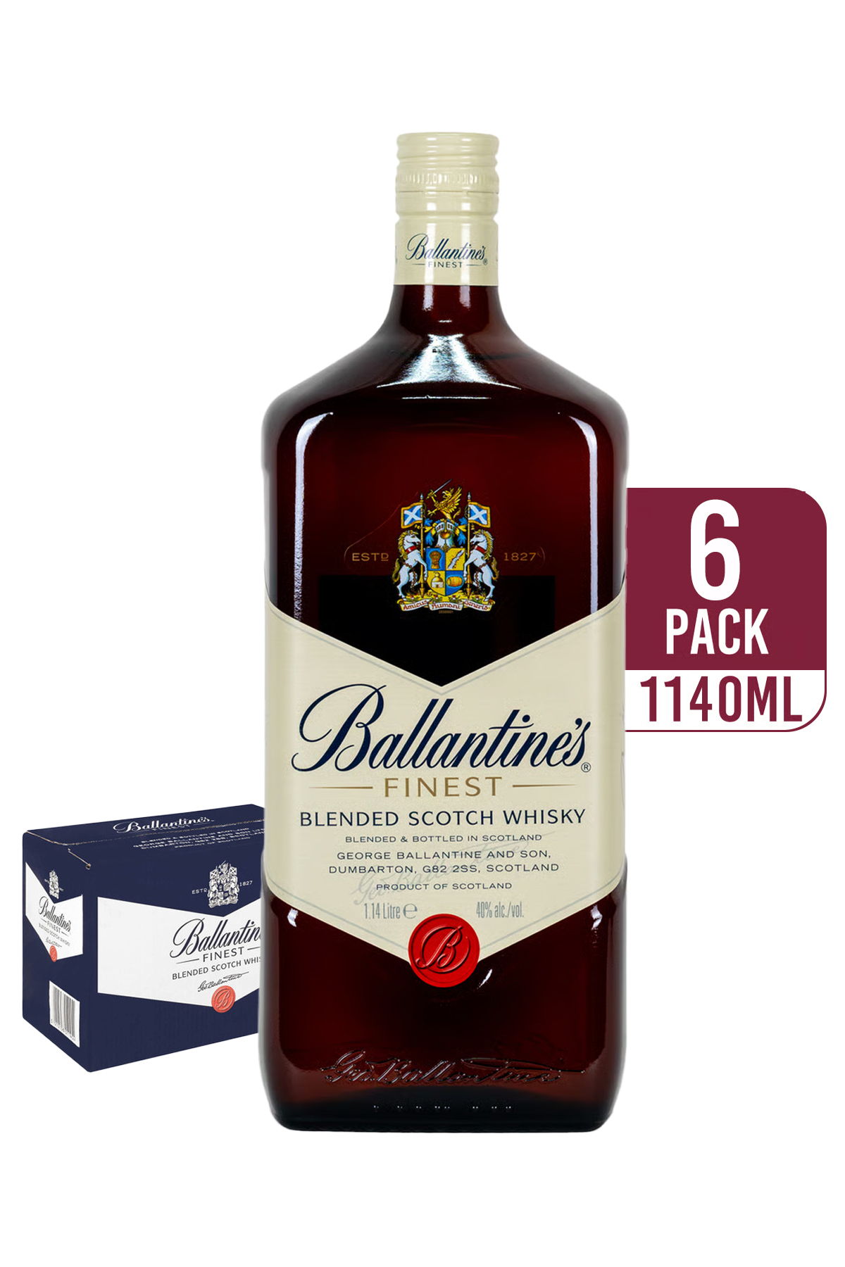 Ballantine's Finest Blended Scotch (6-pack)