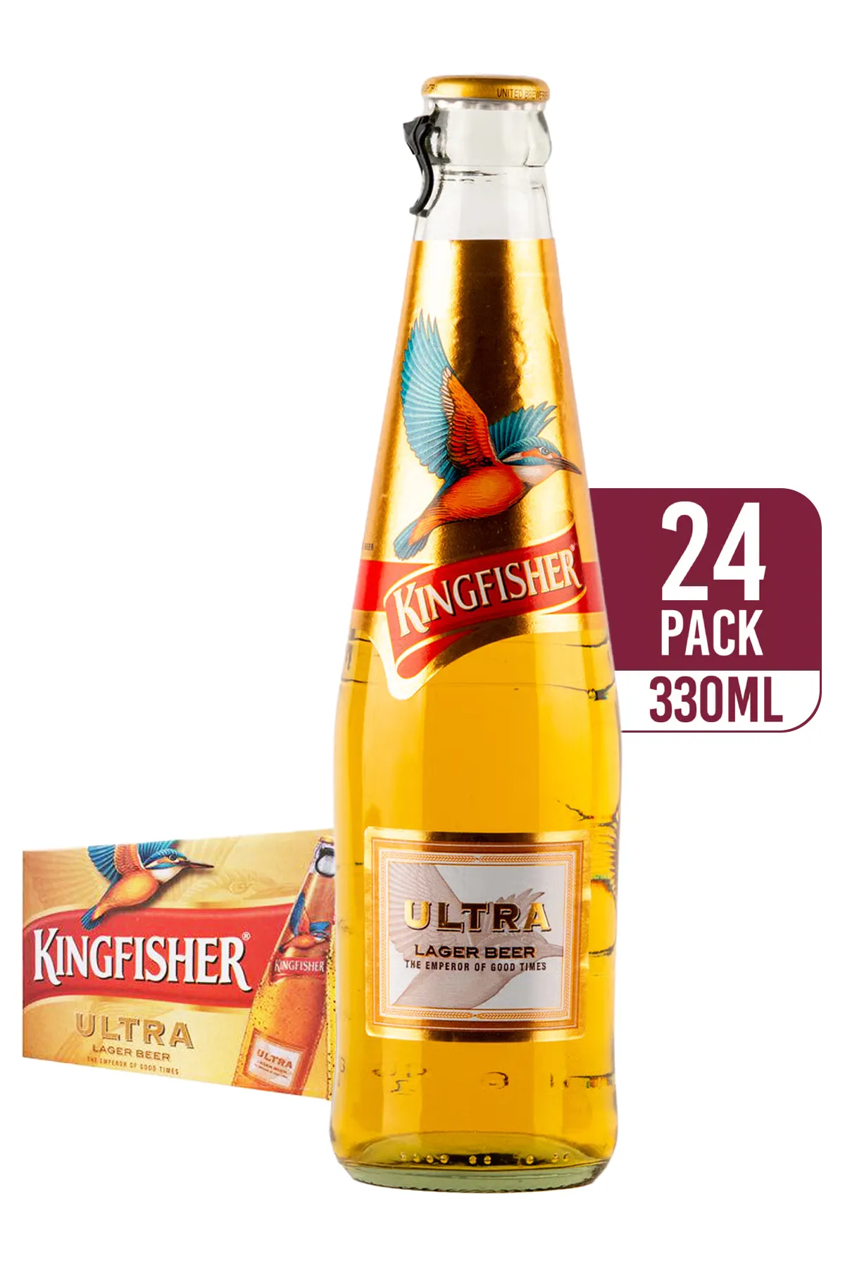 Kingfisher Ultra 24-pack 24 x 330ml - Compare prices in UAE