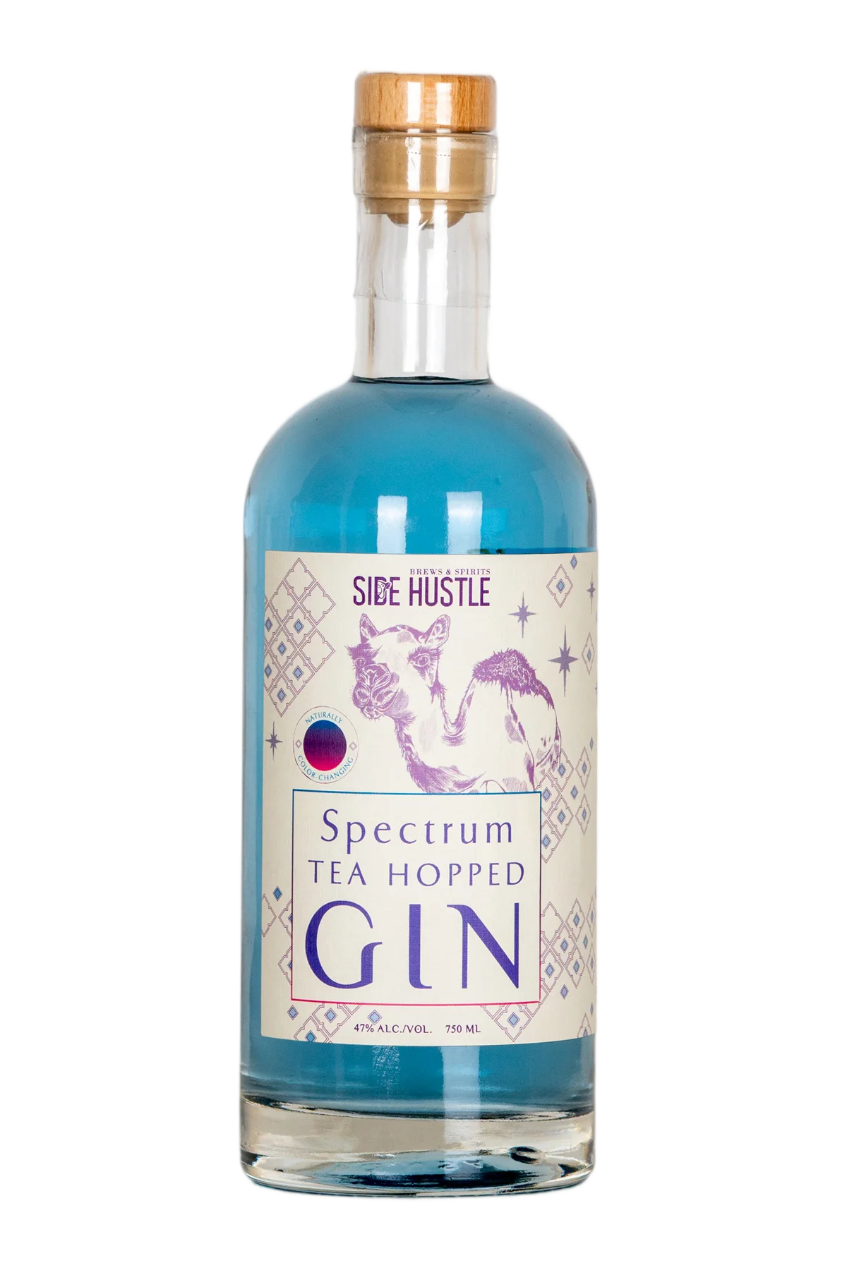 Side Hustle Spectrum Tea Hopped Gin 750 ml - Compare prices in UAE