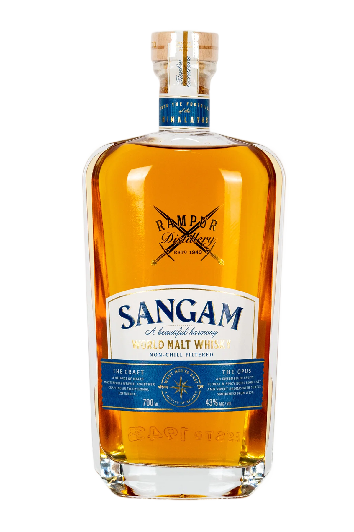 Sangam World Malt Blended Indian Whisky 700 ml - Compare prices in UAE