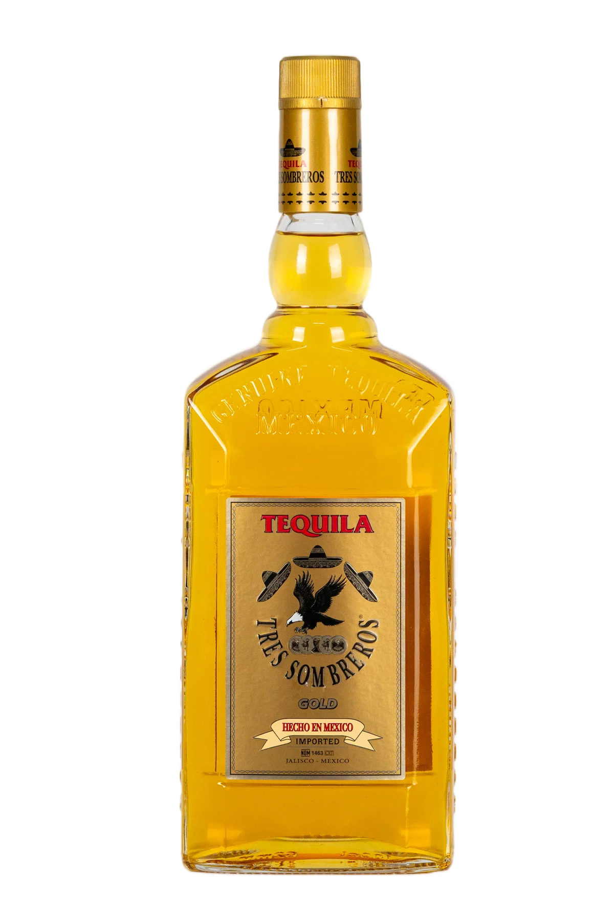 Tres Sombreros Gold Tequila 1000 ml by tres sombreros - Compare prices in UAE