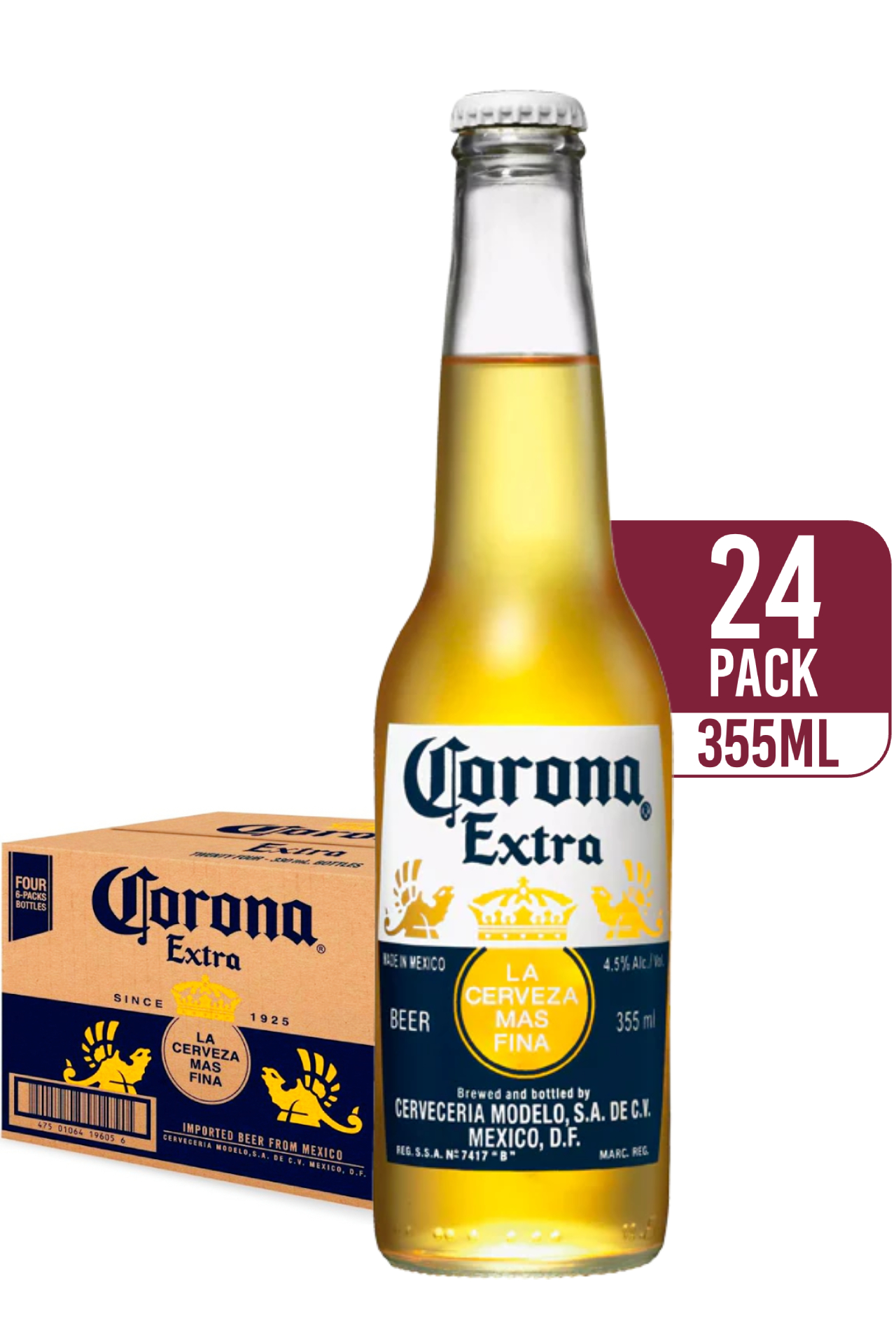 Corona Extra Mexican Lager (24-pack)