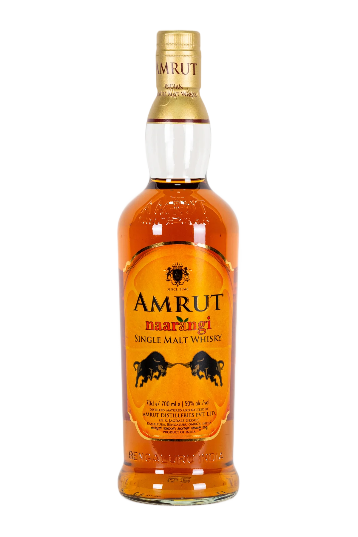 Amrut Naarangi Indian Single Malt Whisky 700 ml - Compare prices in UAE