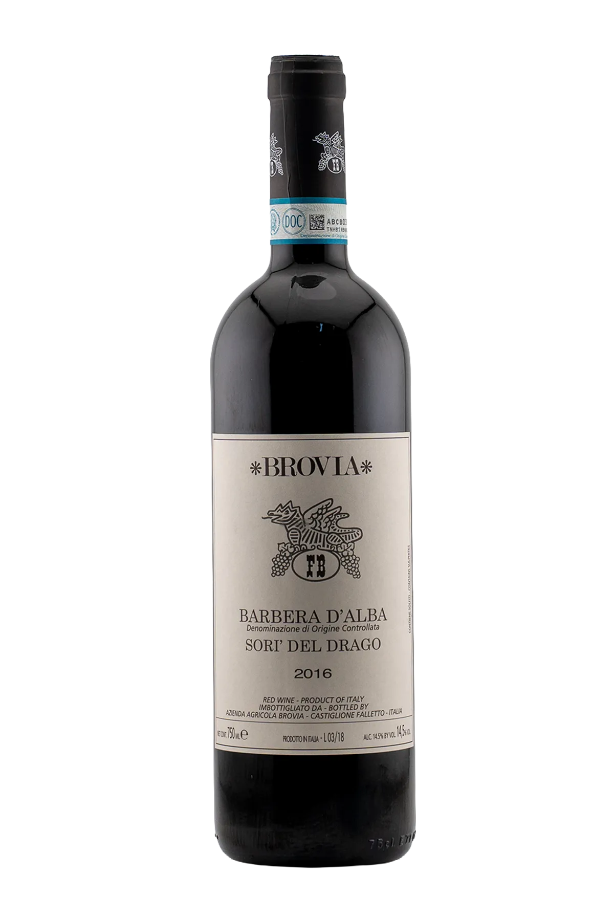 Brovia Barbera d'Alba Sori Drago 2016 750 ml - Compare prices in UAE