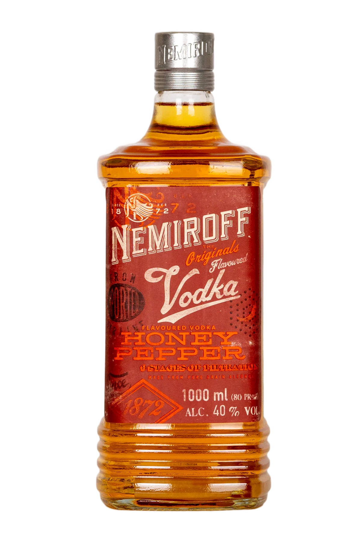 Nemiroff Honey Pepper Flavored Vodka 1000 ml - Compare prices in UAE