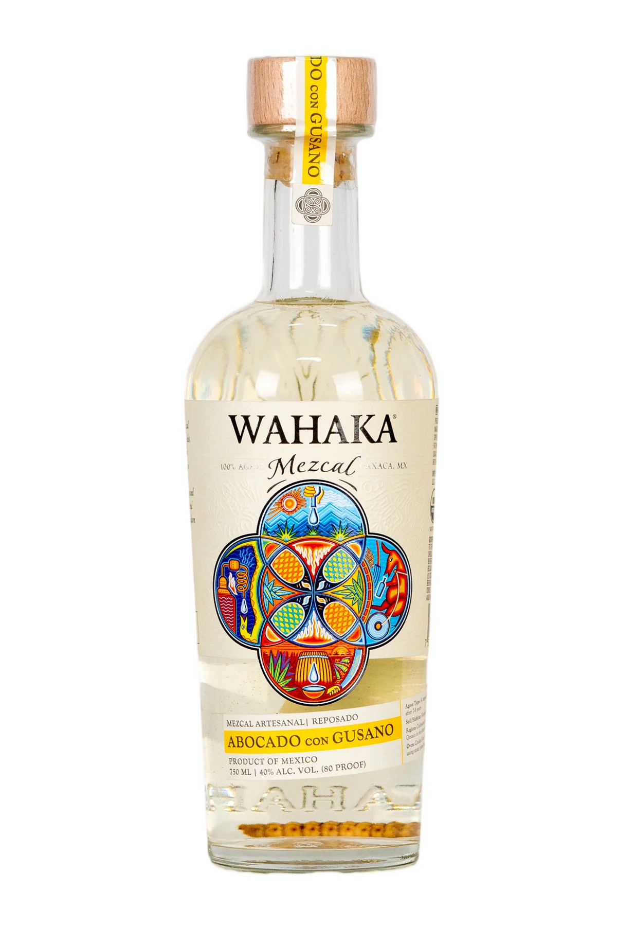 Wahaka Mezcal Abocado con Gusano 750 ml by wahaka - Compare prices in UAE