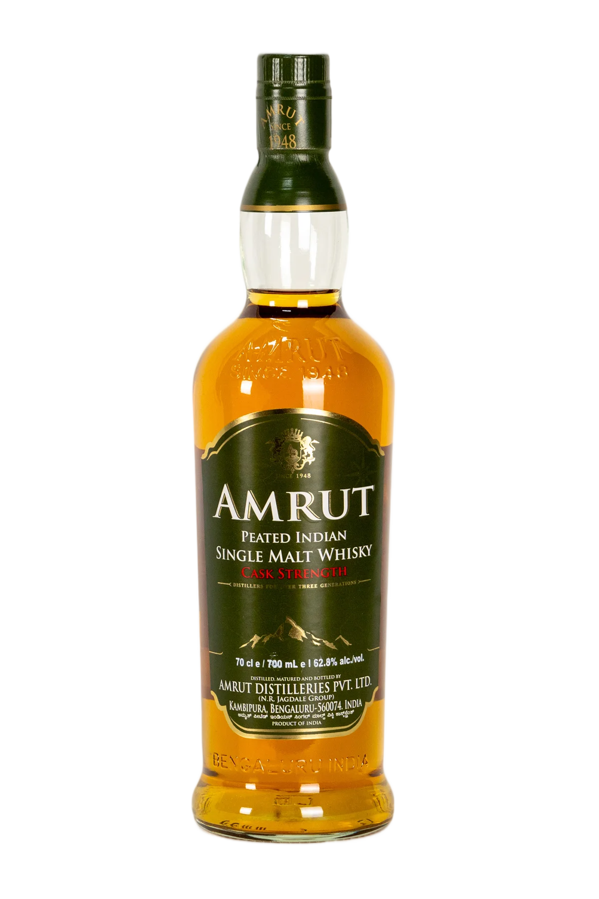 Amrut Peated Cask Strength Indian Single Malt Whisky 700 ml - Compare prices in UAE