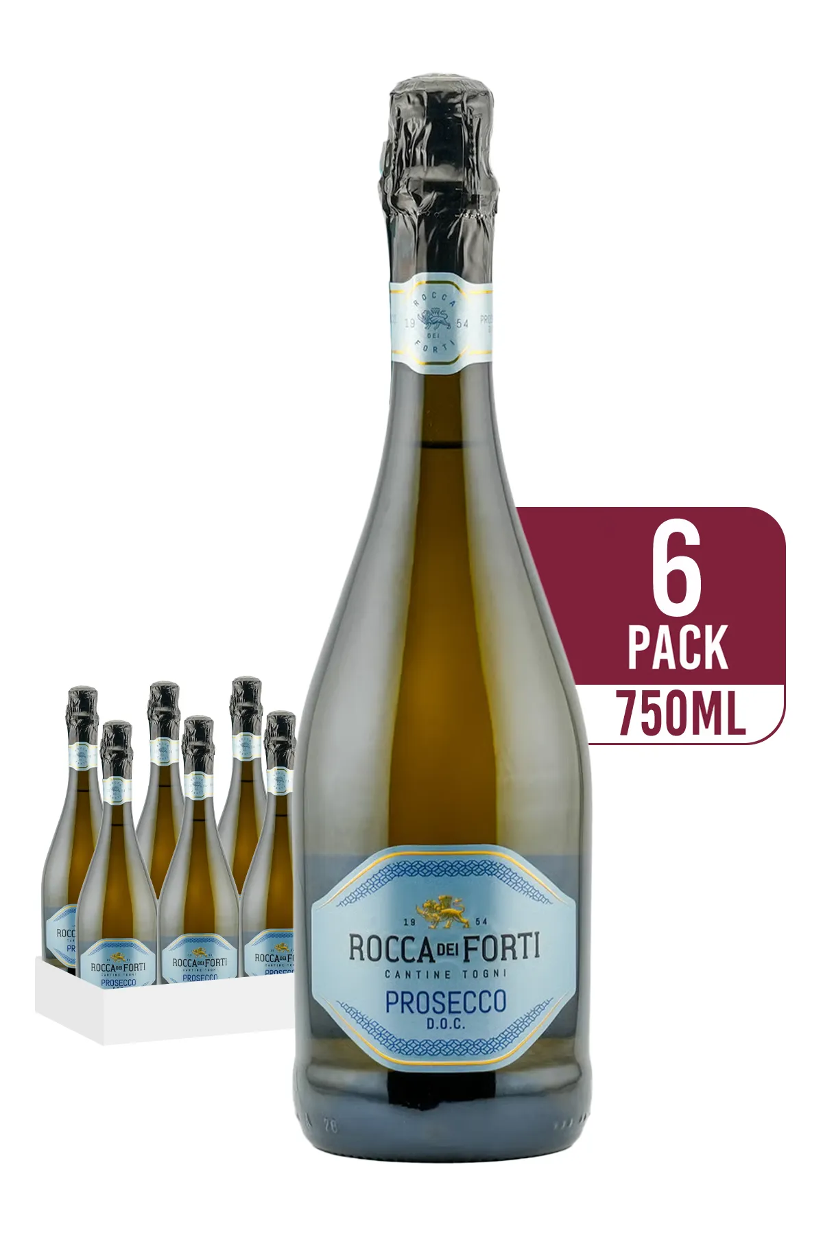 Rocca dei Forti Prosecco DOC 6-pack 6 x 750ml - Compare prices in UAE