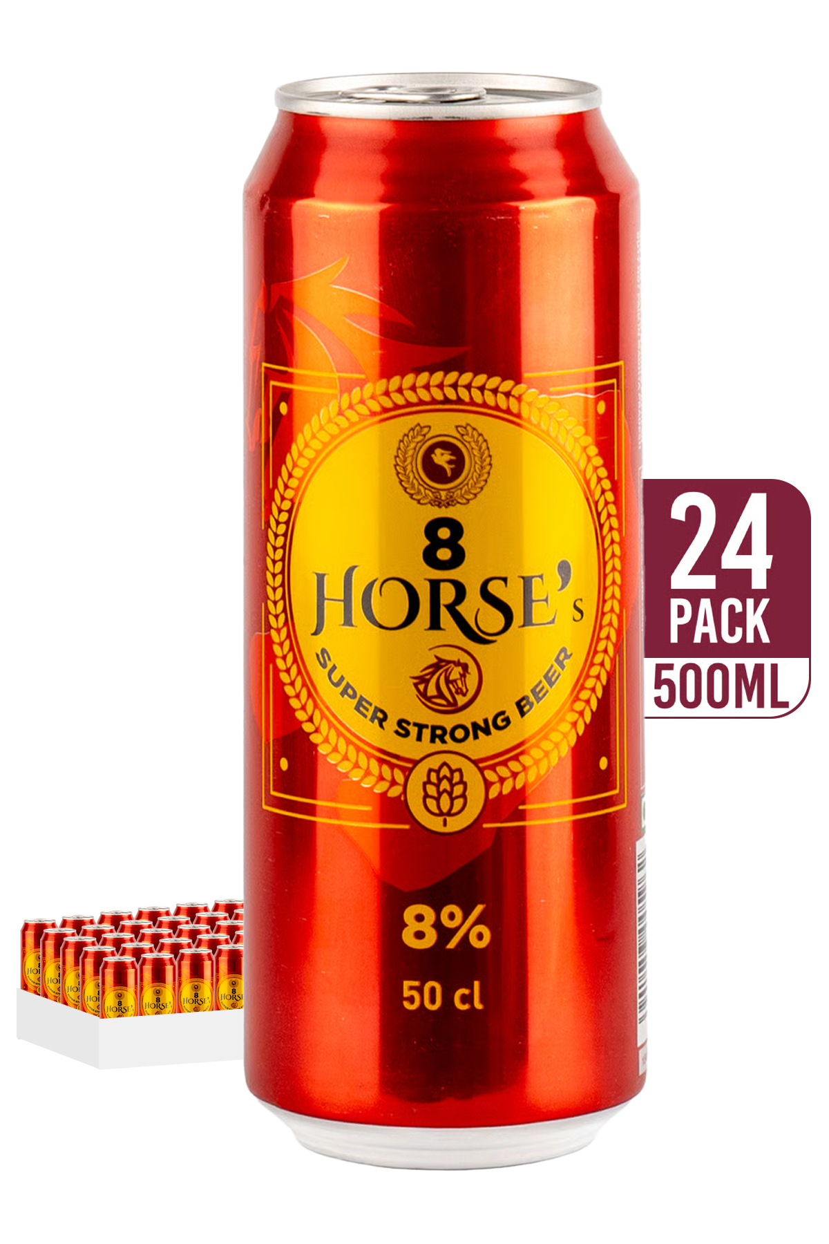 8 Horse Super Strong Beer 24-pack 24 x 500ml - Compare prices in UAE