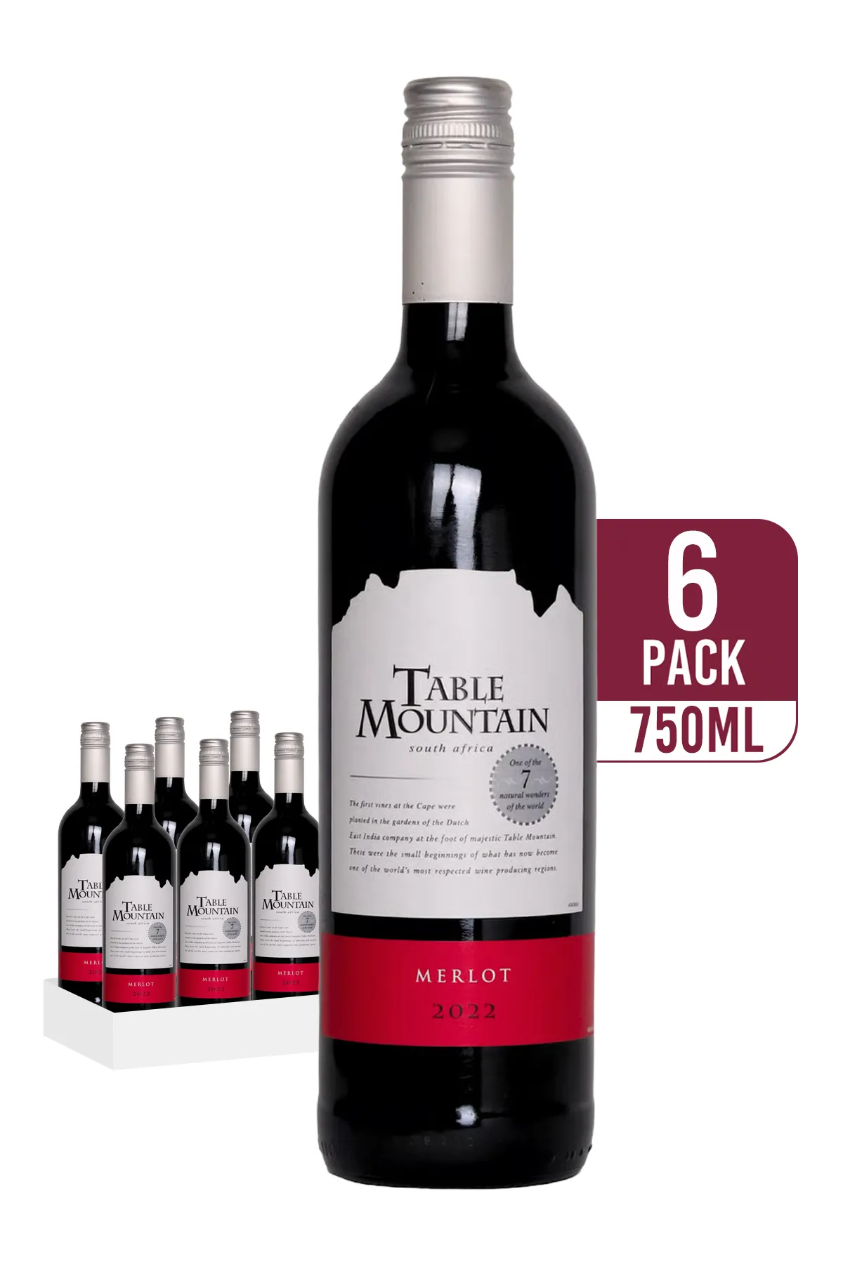 Table Mountain Merlot 6-pack 6 x 750ml by table mountain - Compare prices in UAE