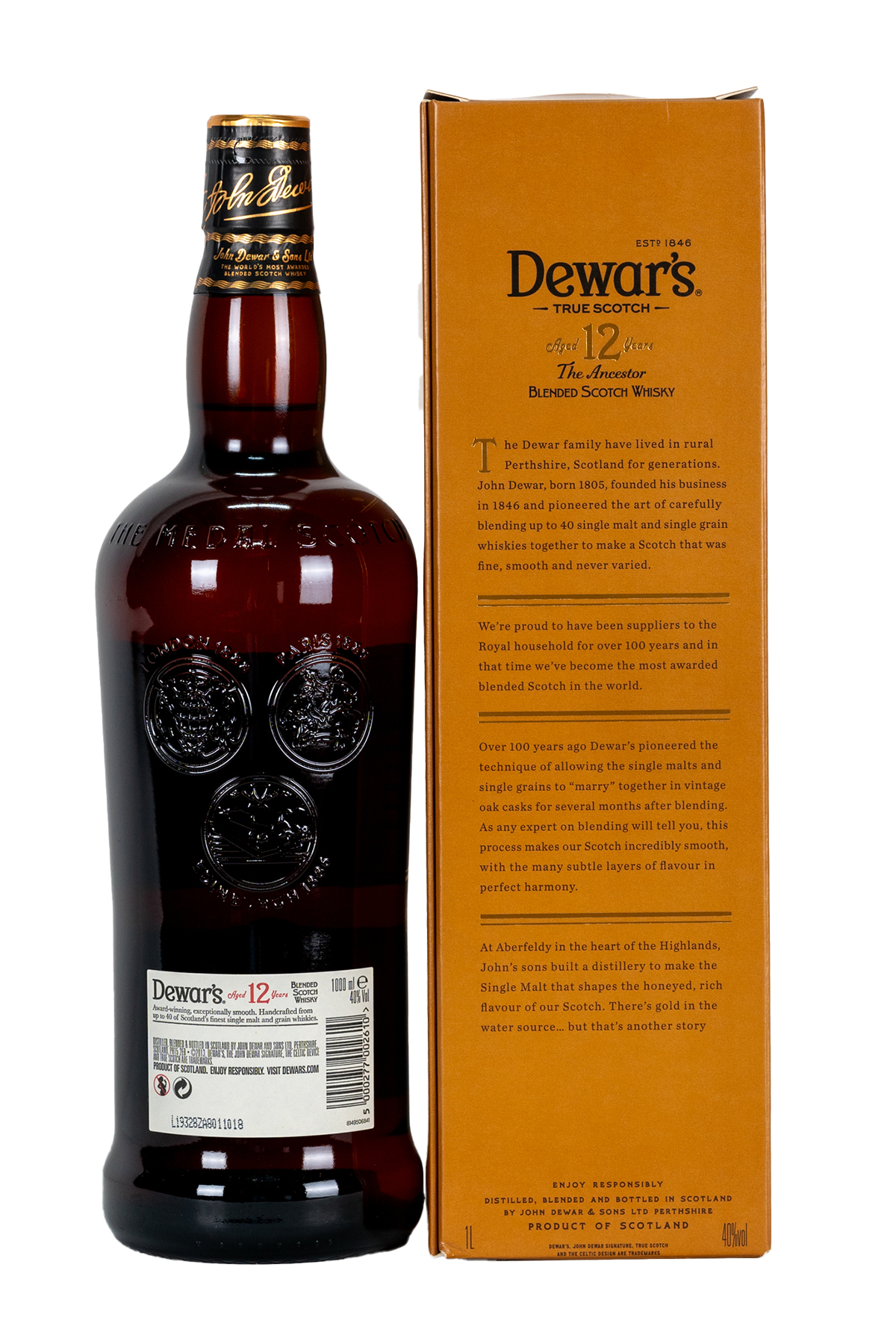 Dewar's Ancestor 12 Years ウイスキー　オールド Dewar's The Ancestor 12 Year Old Blended Scotch Whisky
