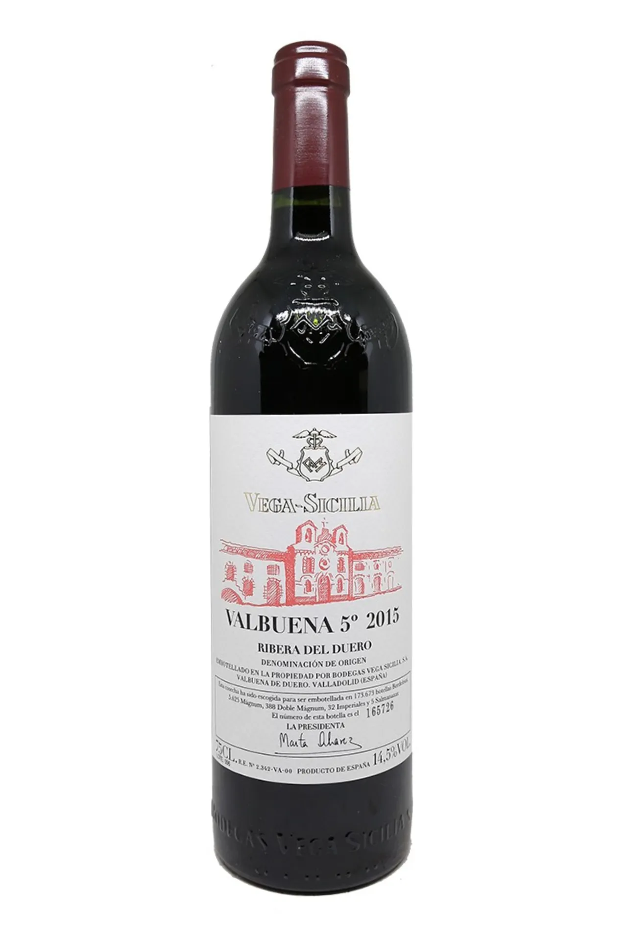 Vega Sicilia Tinto Valbuena 5 2015 750 ml - Compare prices in UAE