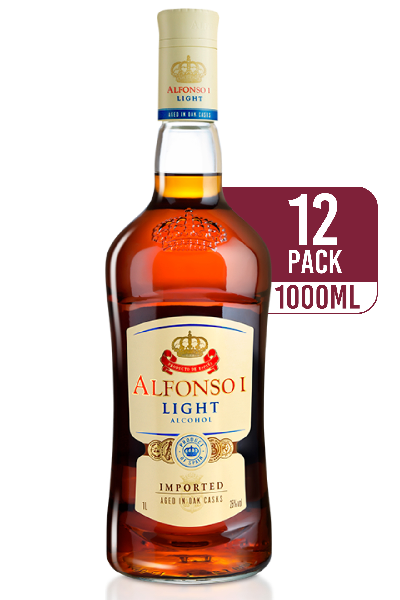 Alfonso Light Brandy 12 x 1L - Compare prices in UAE