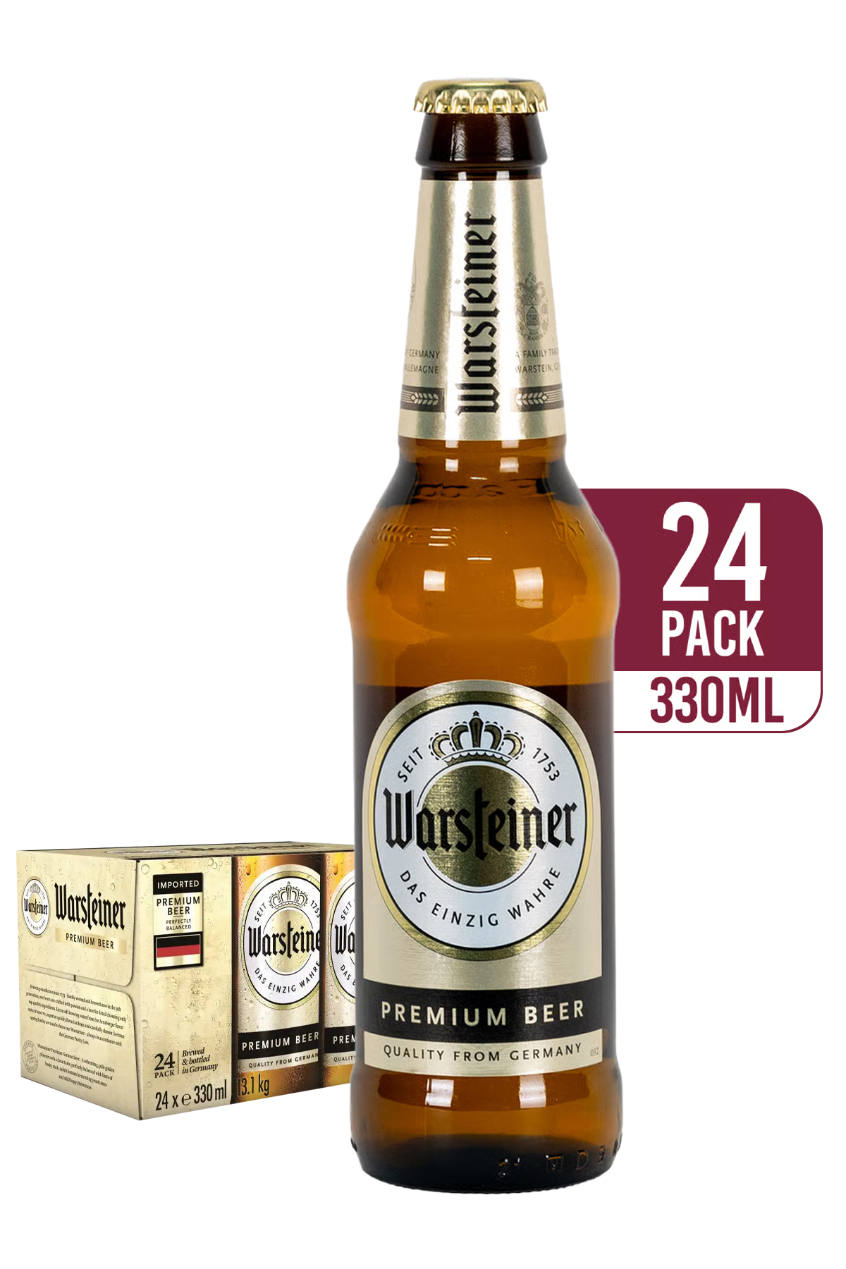 Warsteiner Premium German Pilsener (24-pack)
