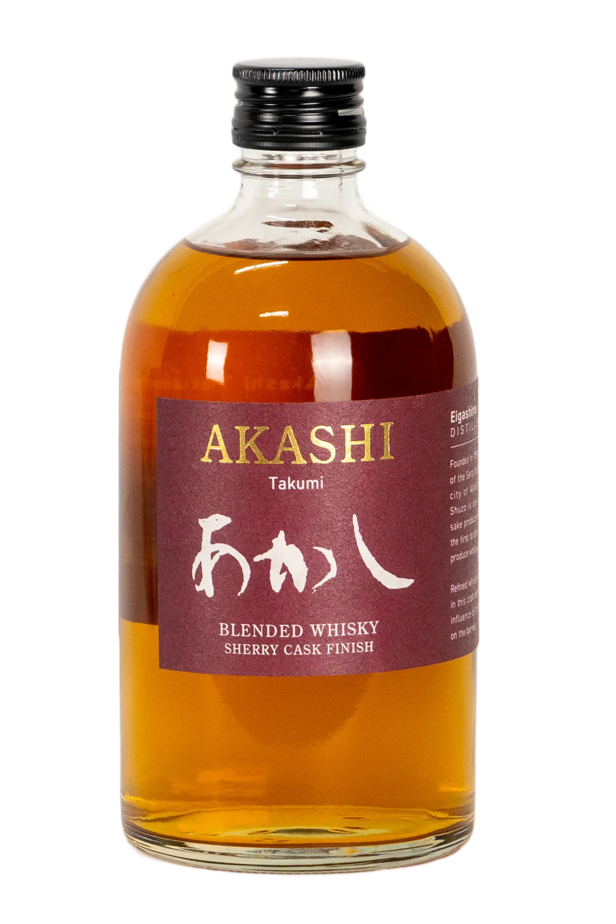 Akashi Takumi Blended Japanese Whisky 500 ml - Compare prices in UAE