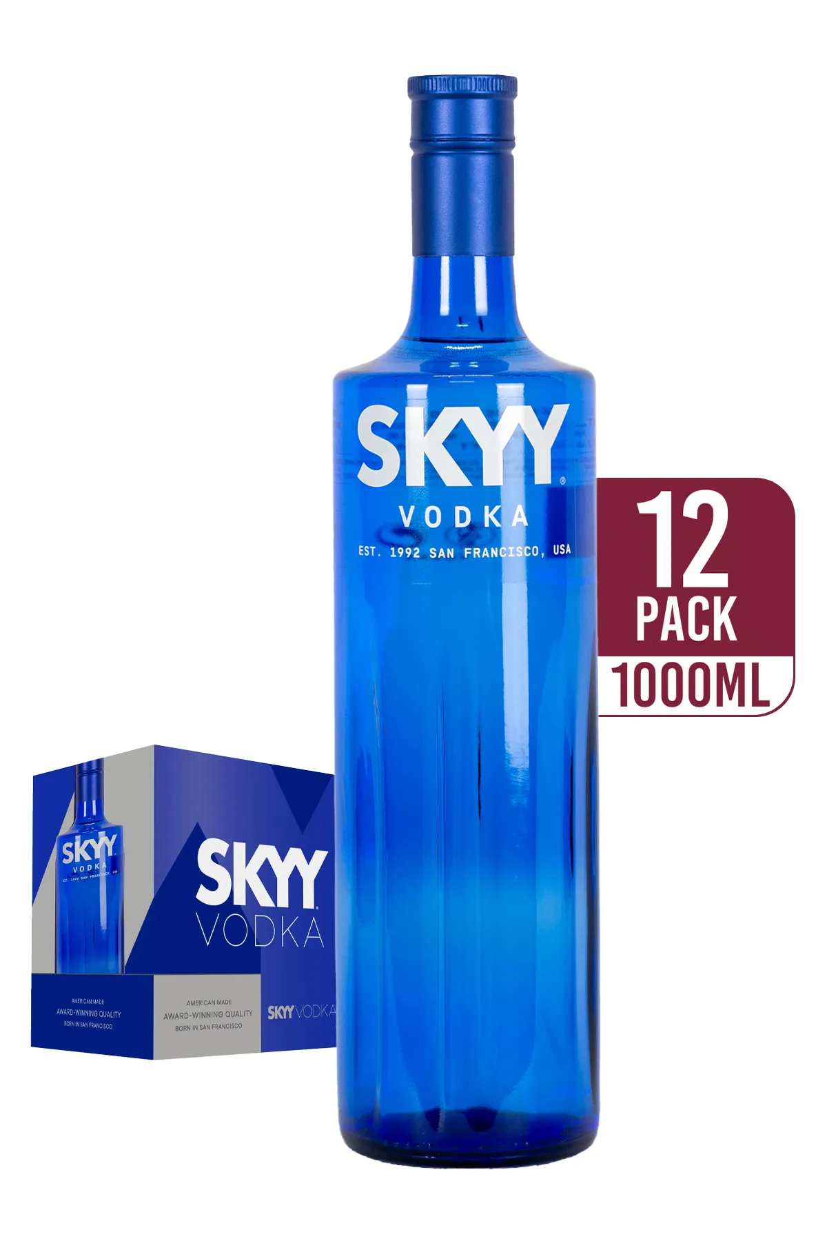 Skyy Vodka 12-pack 12 x 1000ml by skyy - Compare prices in UAE