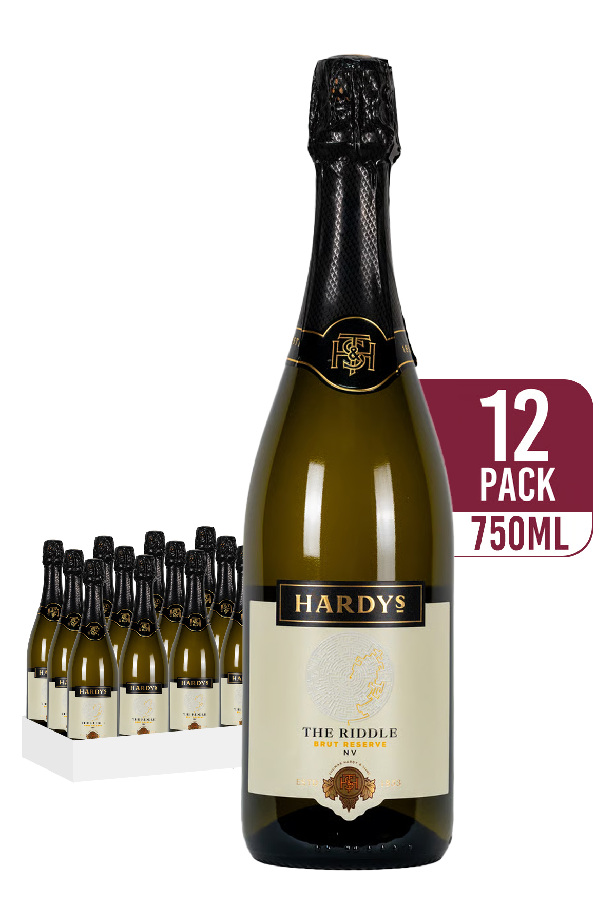 Hardys The Riddle Brut Reserve (12-pack)