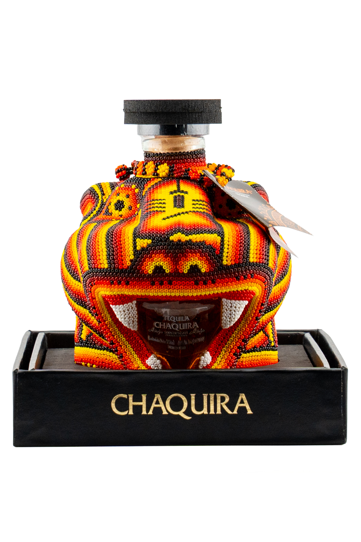 Chaquira Beaded Jaguar Añejo Tequila