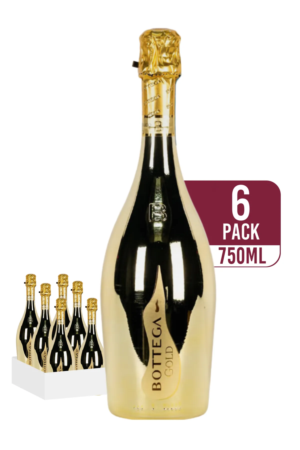 Bottega Rose Gold Prosecco 6 x 750ML - Compare prices in UAE