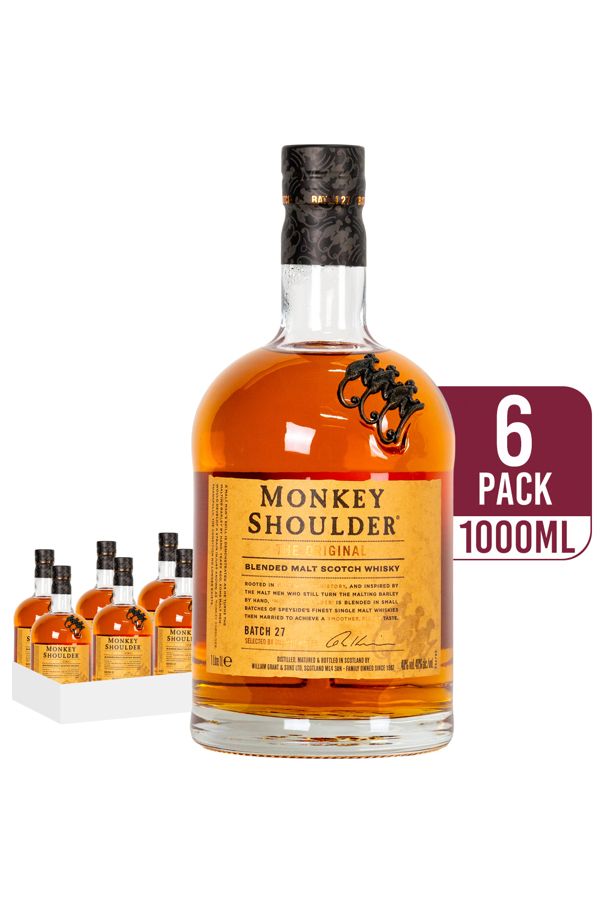 Monkey Shoulder Original Blended Malt (6-pack)