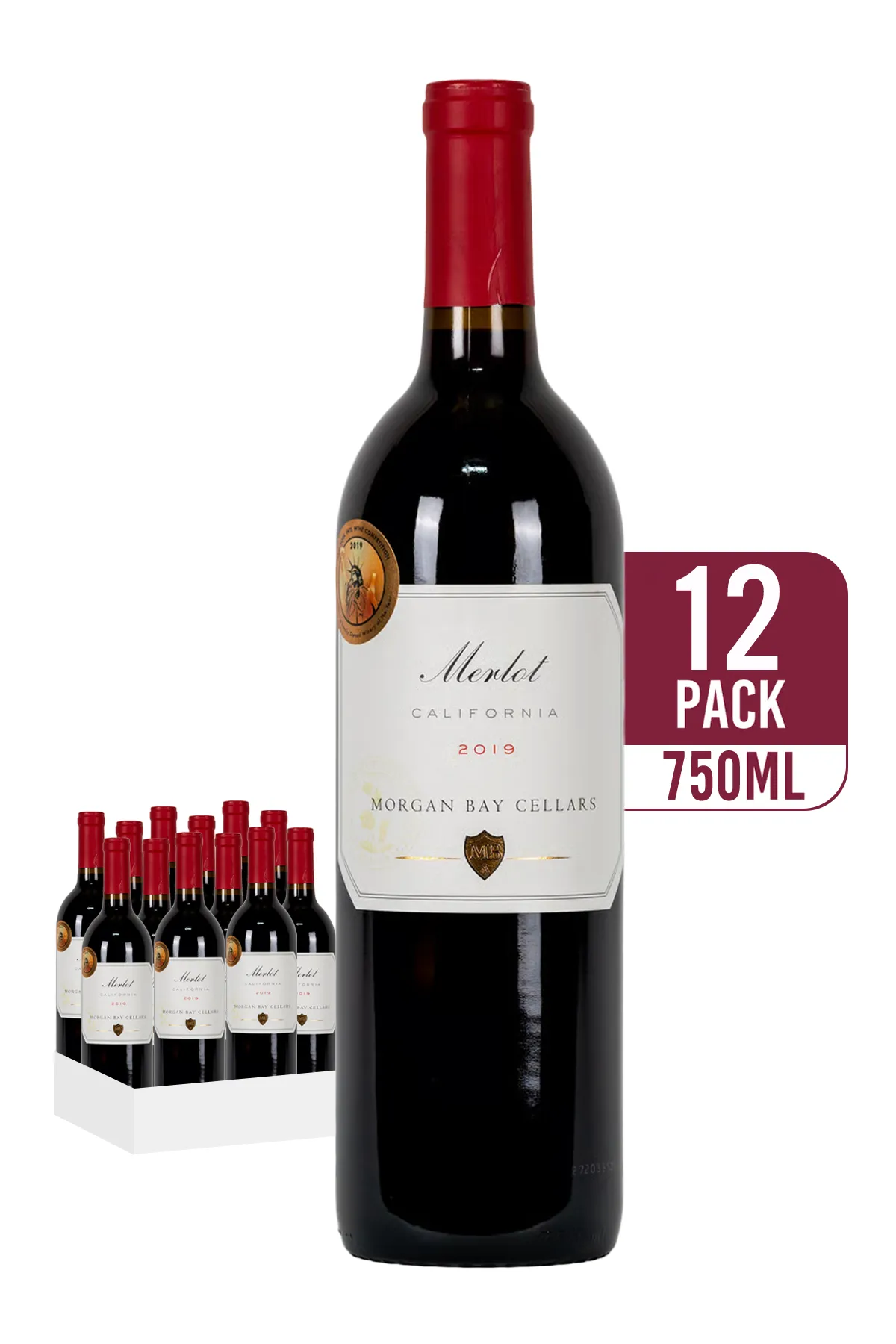 Morgan Bay Cellars Merlot 12-pack 12 x 750ml by morgan bay cellars - Compare prices in UAE