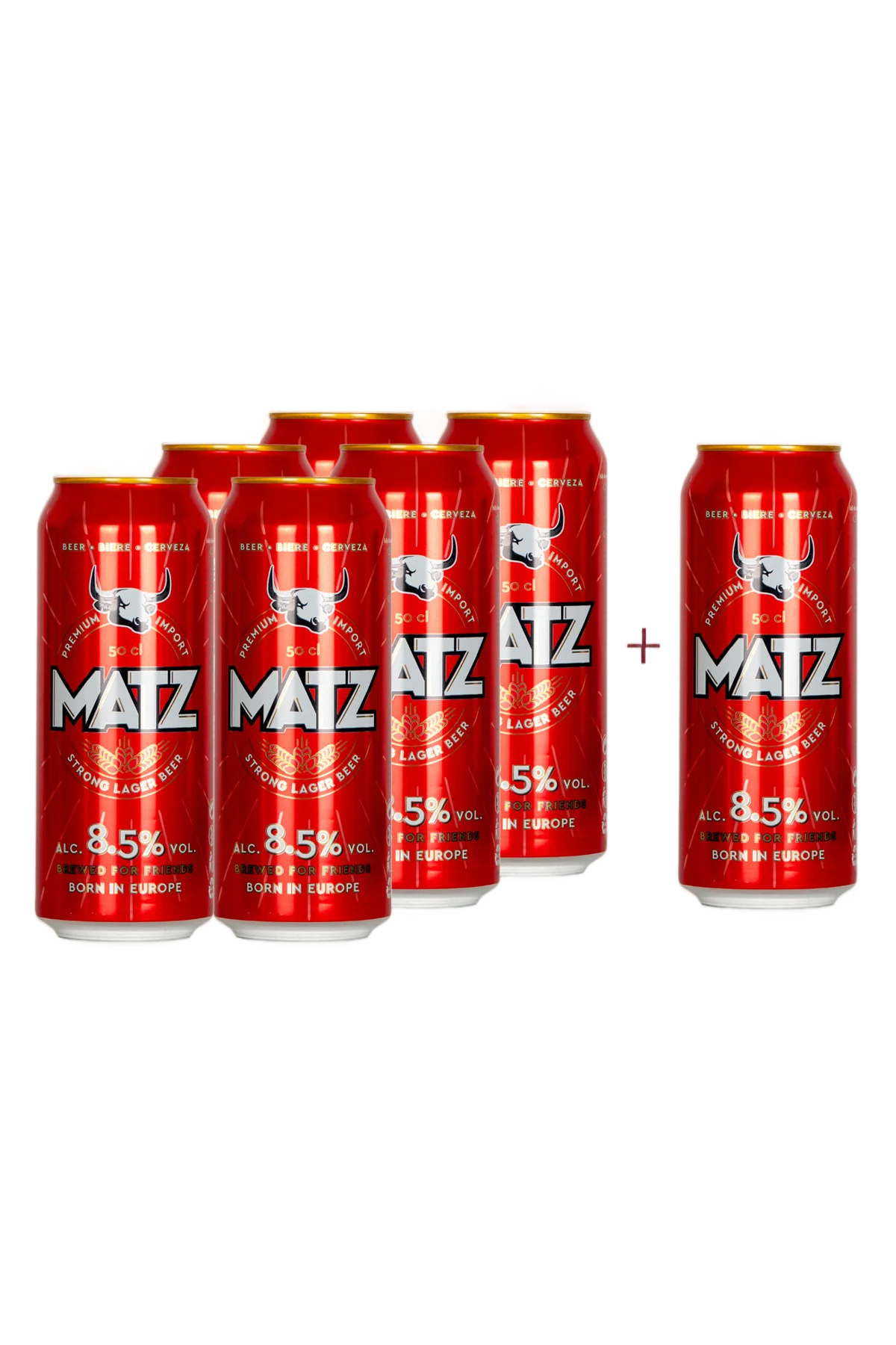 Matz 8.5 Strong Lager Buy 1 6-pack Get 1 Can Free 6 x 500ml by matz - Compare prices in UAE