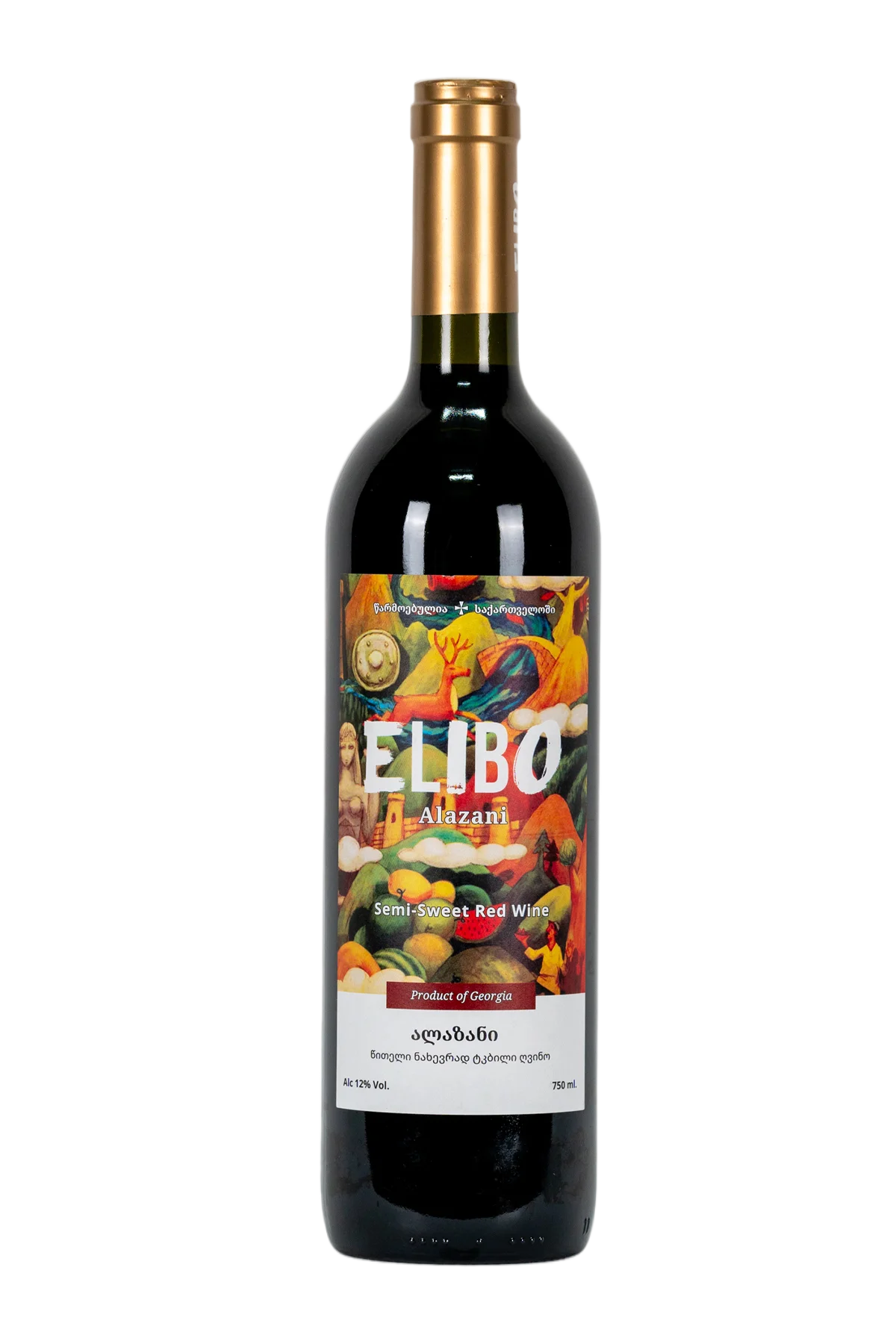 Elibo Alazani Semi Sweet Red 750 ml by elibo - Compare prices in UAE