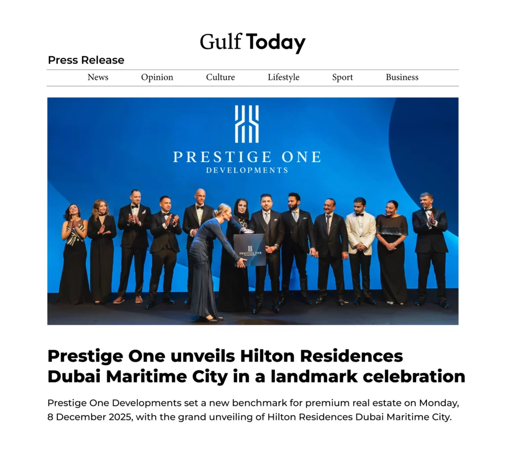Prestige One unveils Hilton Residences Dubai Maritime City in a landmark celebration