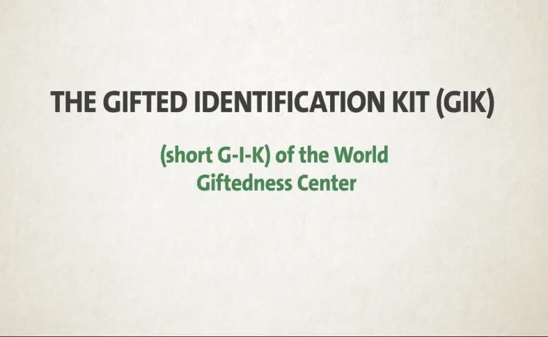 Gifted Identification Kit