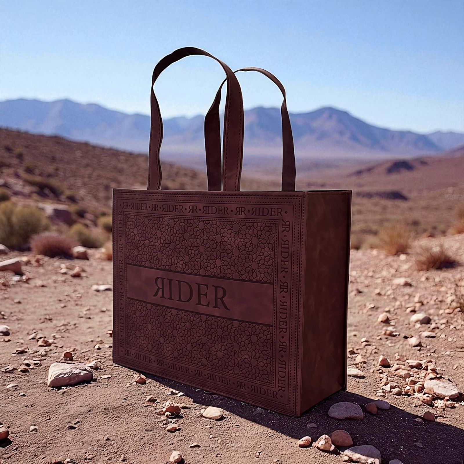 حقيبة رايدر الجلدية -العنابي